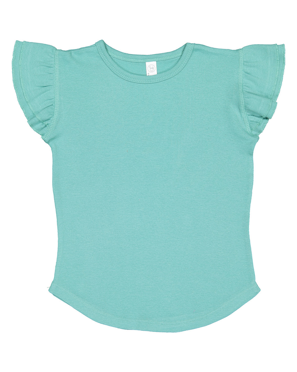 Daisy Fluff Short Sleeve Toddler Tee Caribbean Green